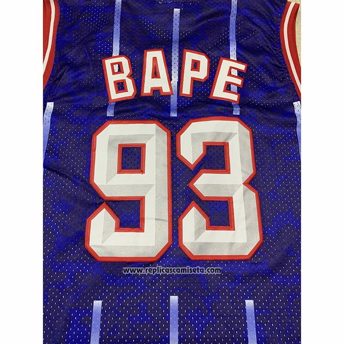 Camiseta Boston Celtics Bape #93 Hardwood Classic Azul